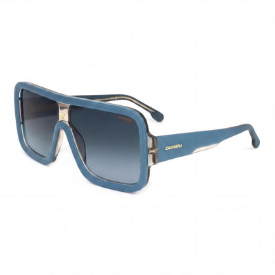 Gafas de sol Carrera Classic unisex de acetato, policarbonato, protección UV, color azul, beige y gris oscuro, 62 mm