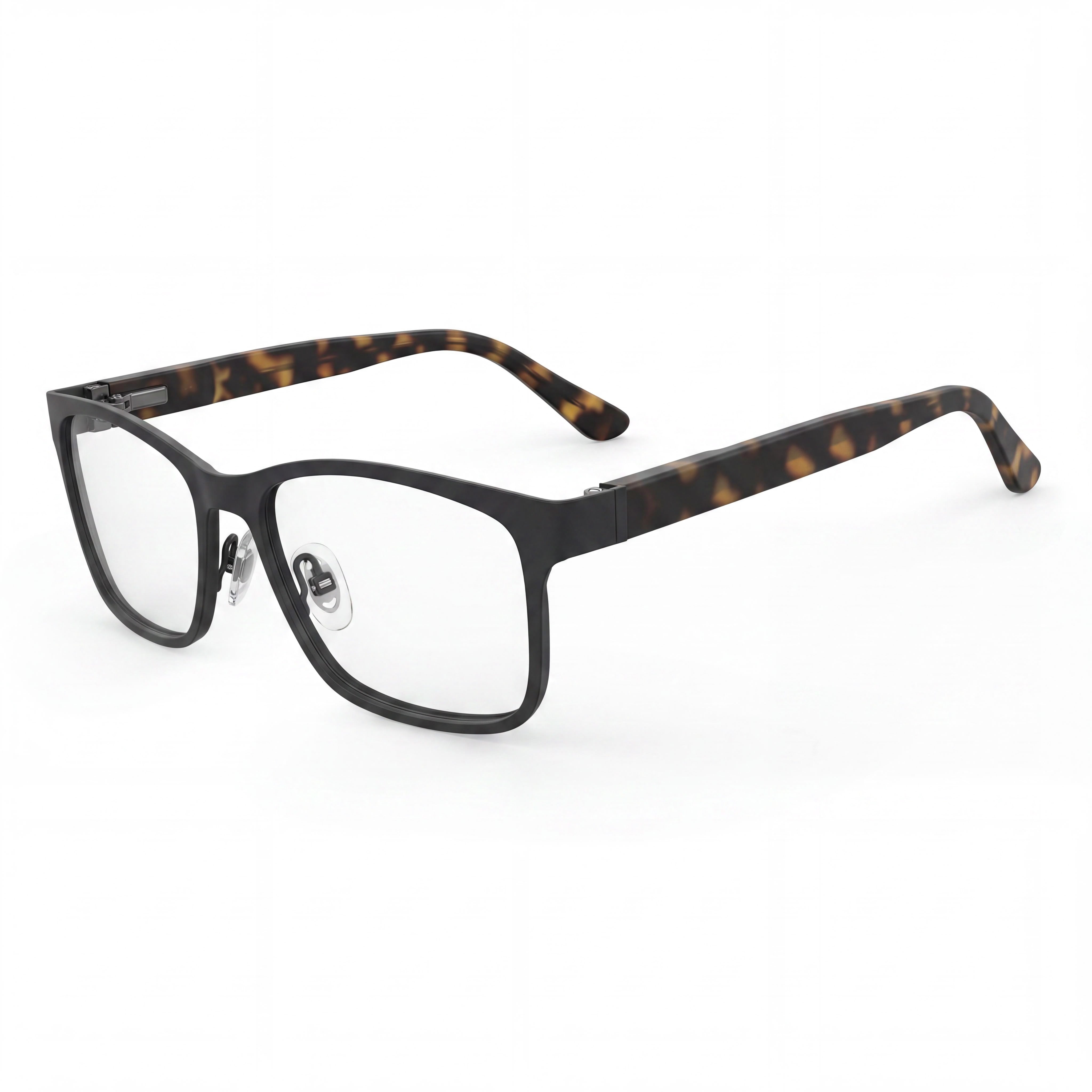 ELASTA E 3128 Men's Eyewear with Metal Frame, Clear Polycarbonate Lenses, and Size 56mm Lens Width, Photo 1