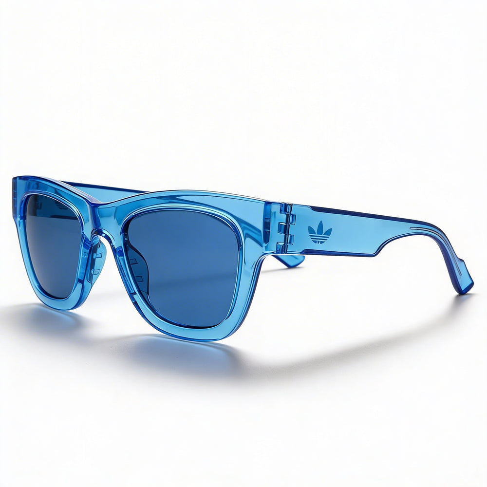 adidas Sports Unisex Multi-coloured Plastic Frame Blue Lens Non-Polarized UV Protection Sunglasses 50-50-145