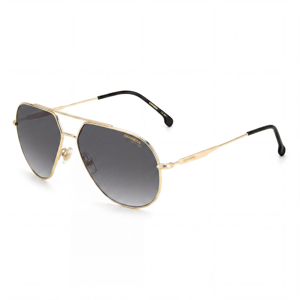 Gafas de sol unisex Carrera 274/S Pilot con montura de acero inoxidable dorada y lentes de policarbonato de 61 mm con protección UV