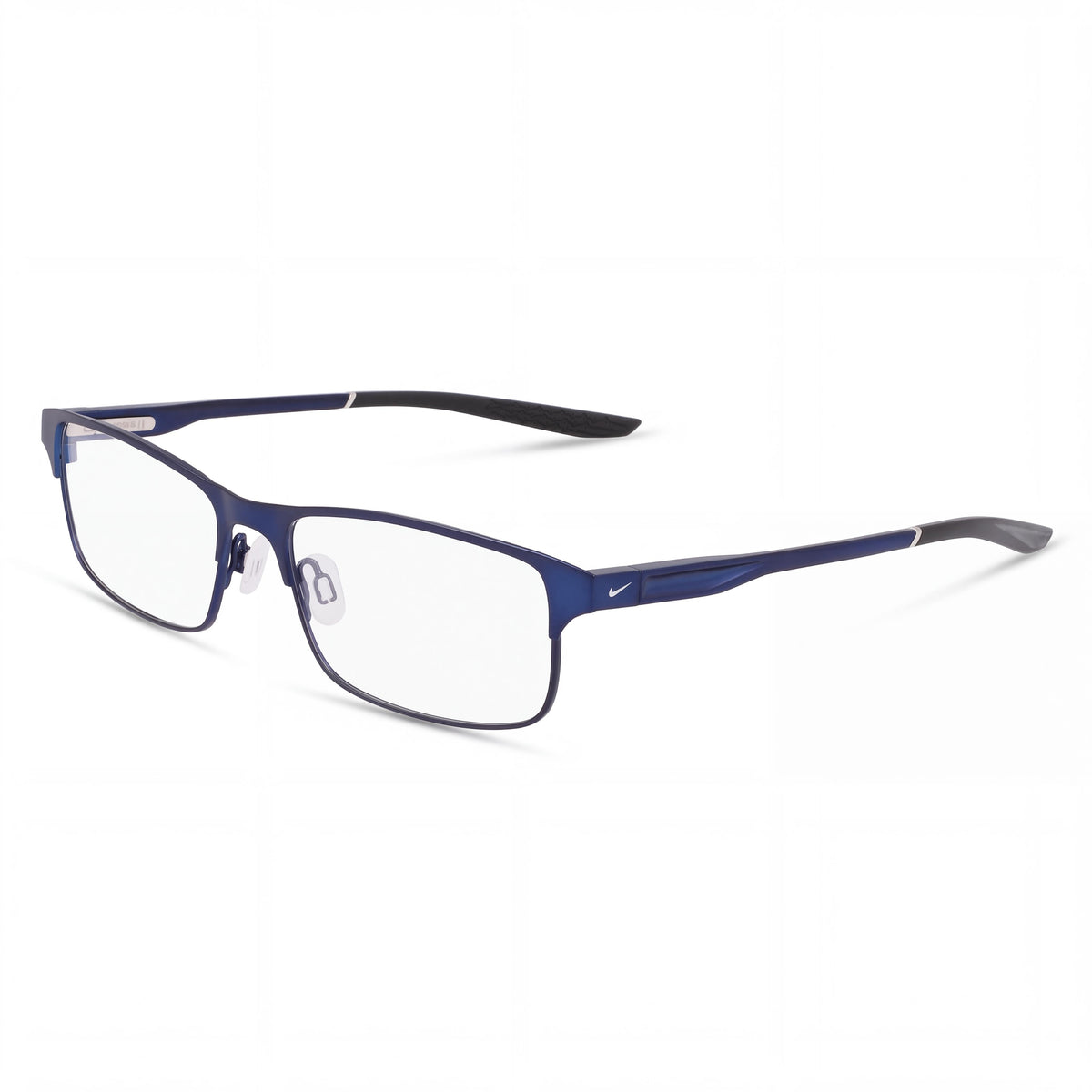 Gafas Unisex Nike 8046 con Montura Metálica Estilo Moderno y Lentes de Policarbonato, Azul Marino Satinado/Negro 54mm, Photo 1
