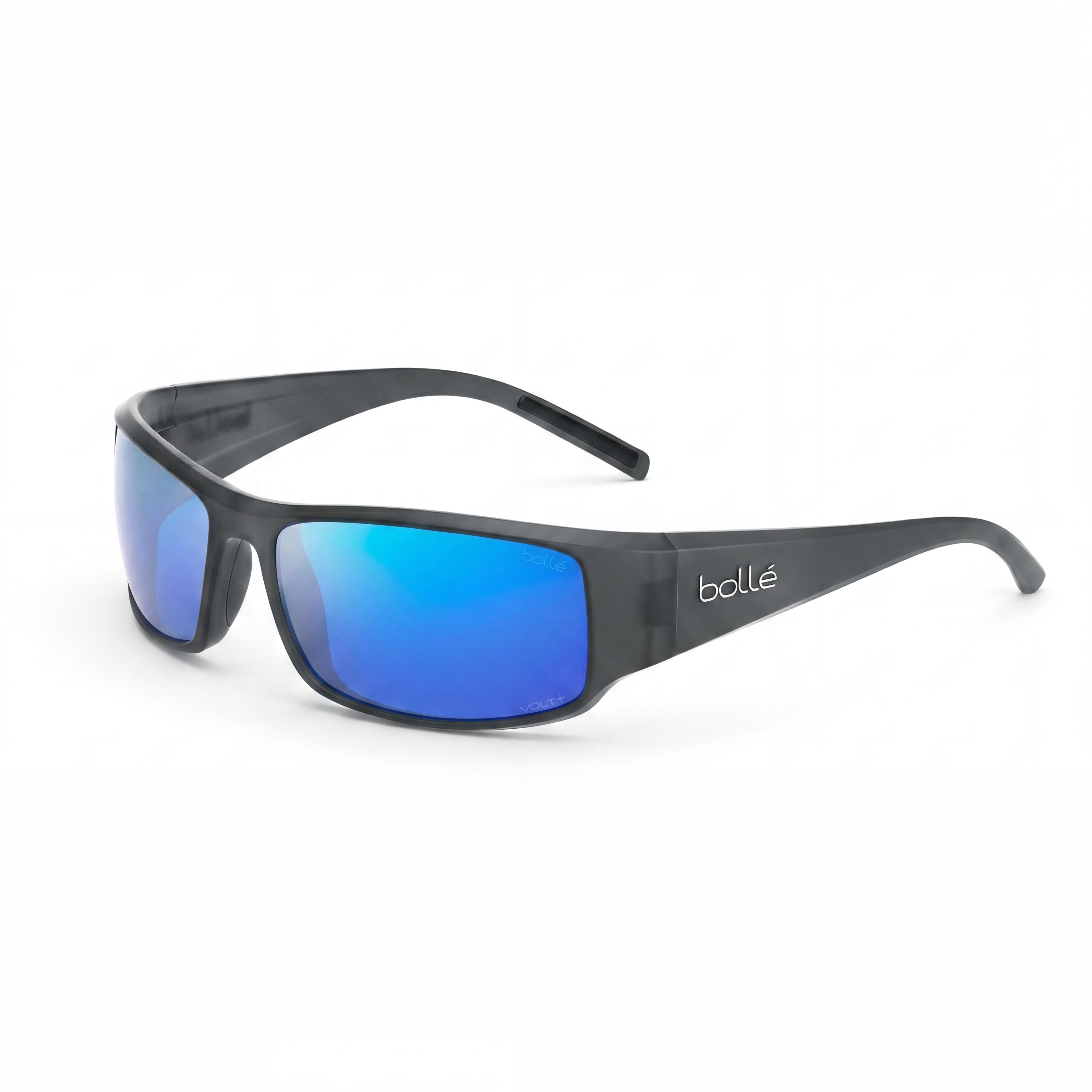 bollé Classic Unisex Black Crystal Matte Nylon Volt+ Offshore Polarized UV Protected Sunglasses 63mm, Photo 1