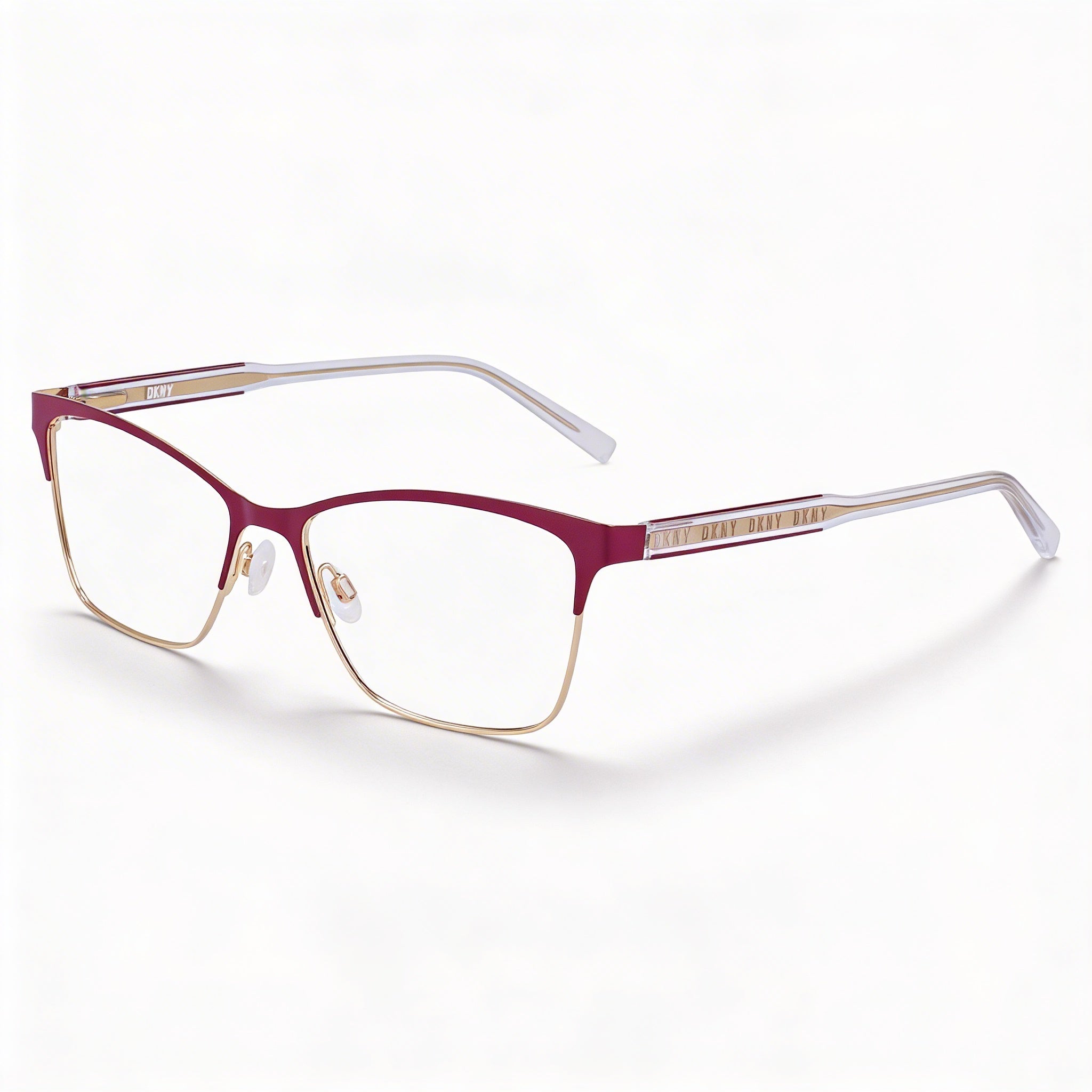 DKNY DK3008 Women's Classic Style Acetate Frame Plum Gold Sunglasses with Polycarbonate Non-Polarized Lenses 53mm, Photo 1