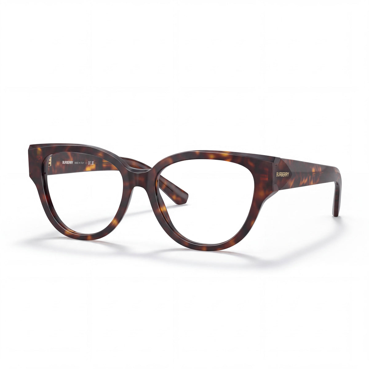 Monturas ópticas unisex BURBERRY en color marrón con lentes de demostración transparentes, listas para graduar., Photo 1