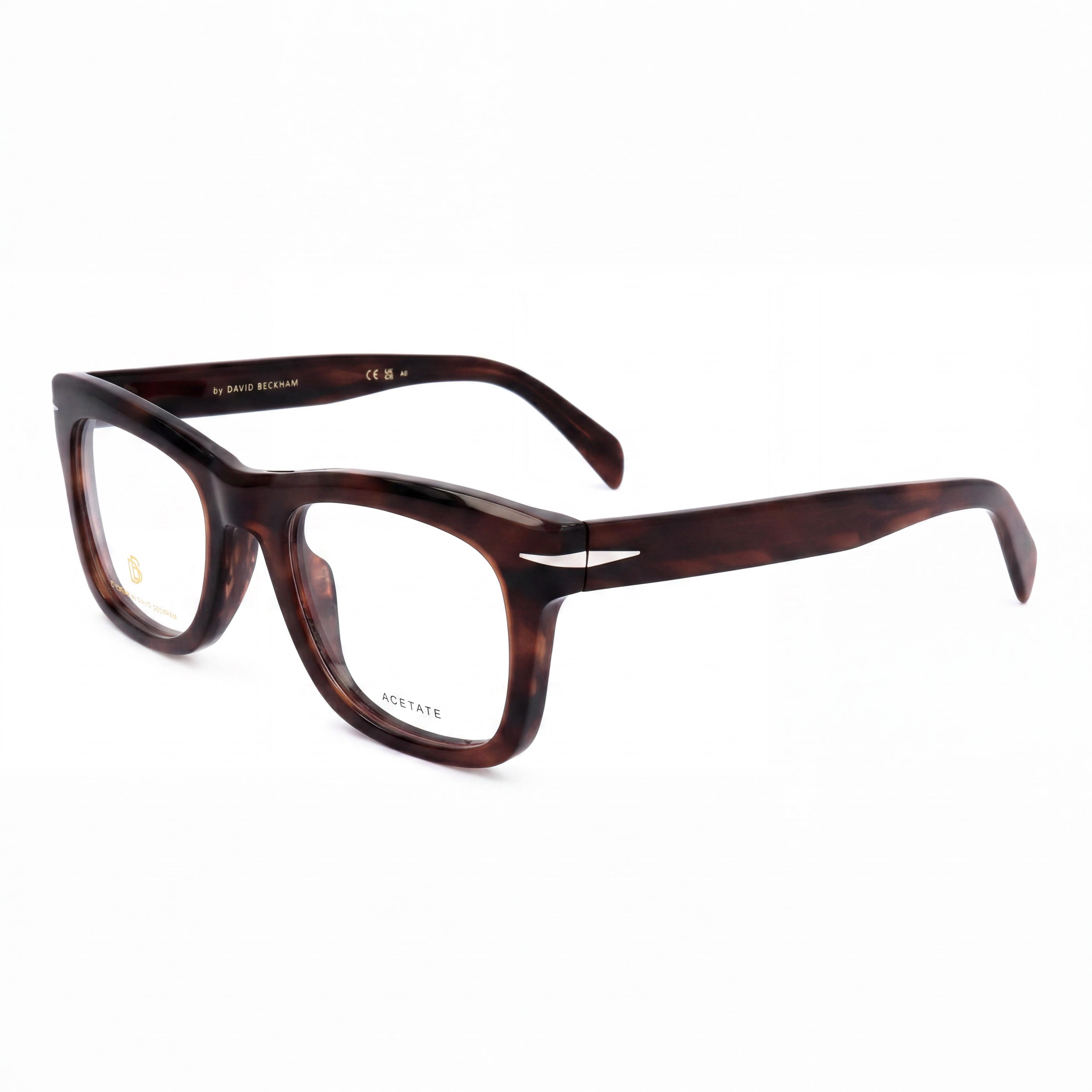David Beckham Db 7105 Men's Casual Plastic Frame Brown Horn Non-polarised Polycarbonate Lens Sunglasses 51mm, Photo 1