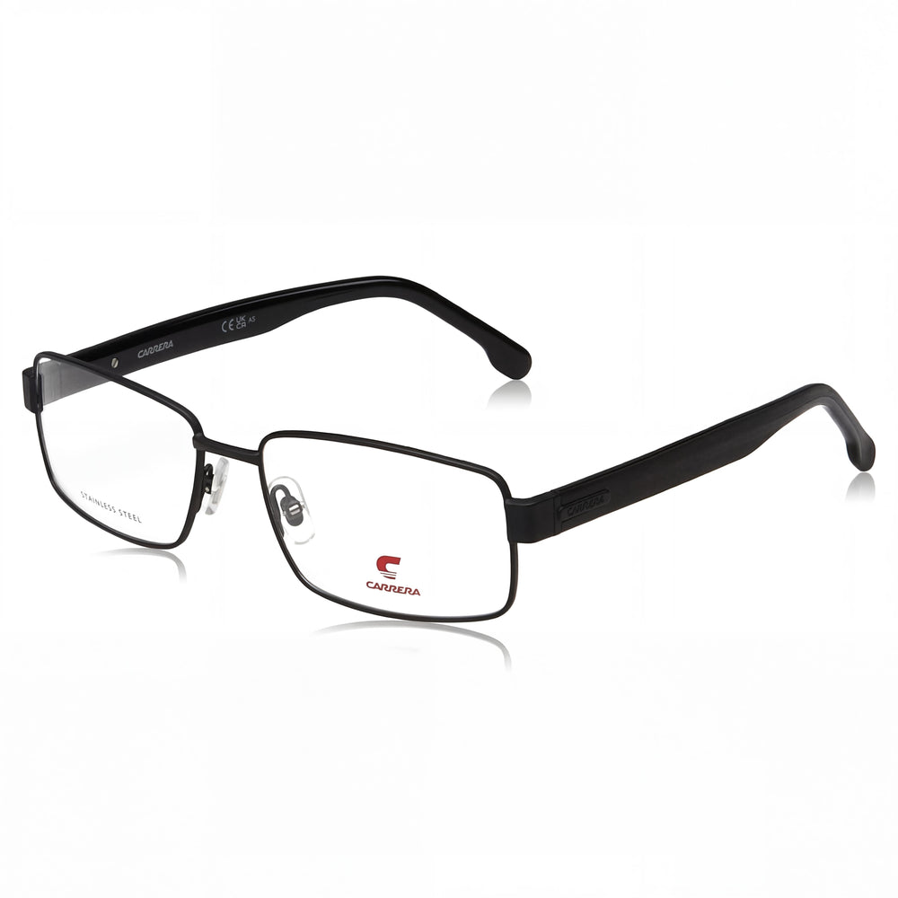Carrera Casual 8887 Men's Alloy Steel Eyeglasses with Matt Black Frame, 57mm Lens Width, 17mm Bridge, 145mm Temple Length