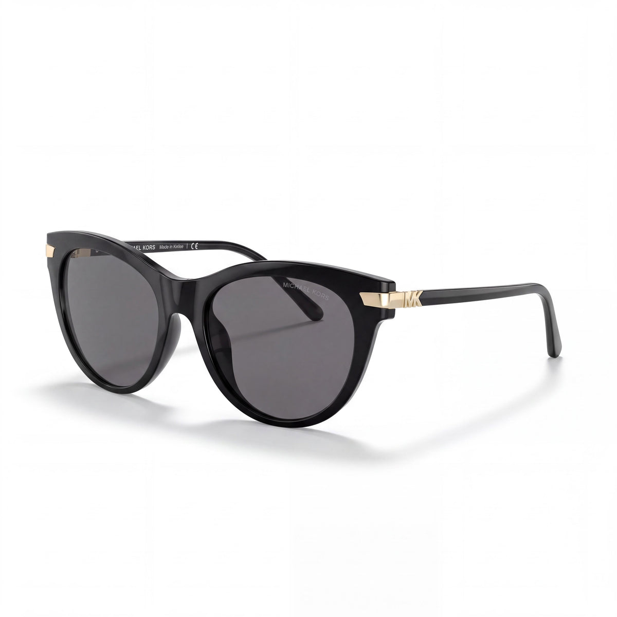 Gafas de sol clásicas para mujer Michael Kors MK2112U, de plástico negro con protección UV gris oscuro, 54-18-47, Photo 1
