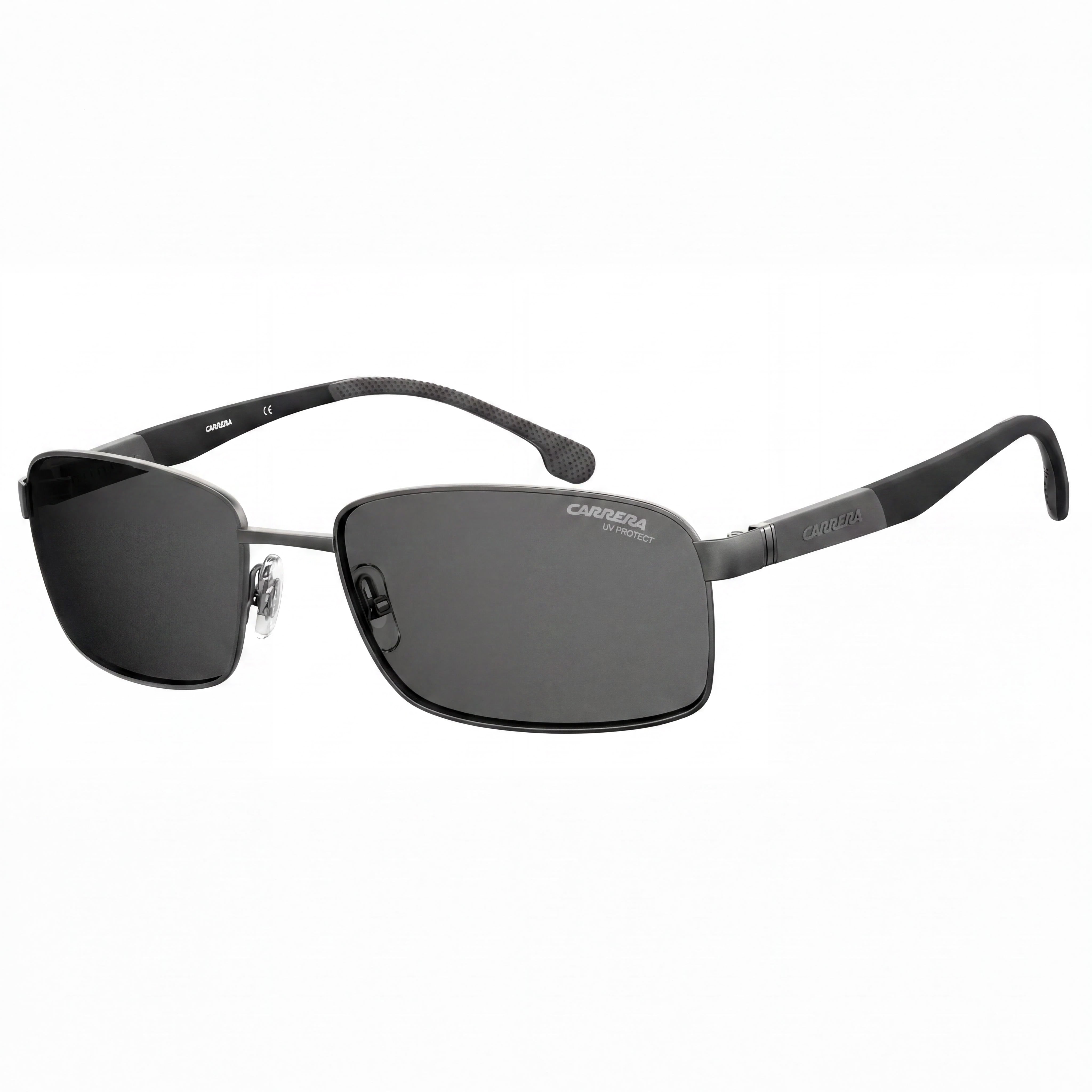 Gafas de sol Carrera 8037/S para hombre, rectangulares, UV, ligeras, con lentes intercambiables, color Dark Ruth, 58 mm, Photo 1