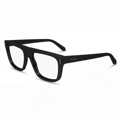Salvatore Ferragamo Sf2997 Men's Black Acetate Optical Eyeglasses with Classic Frame Style, 55mm Lens Width