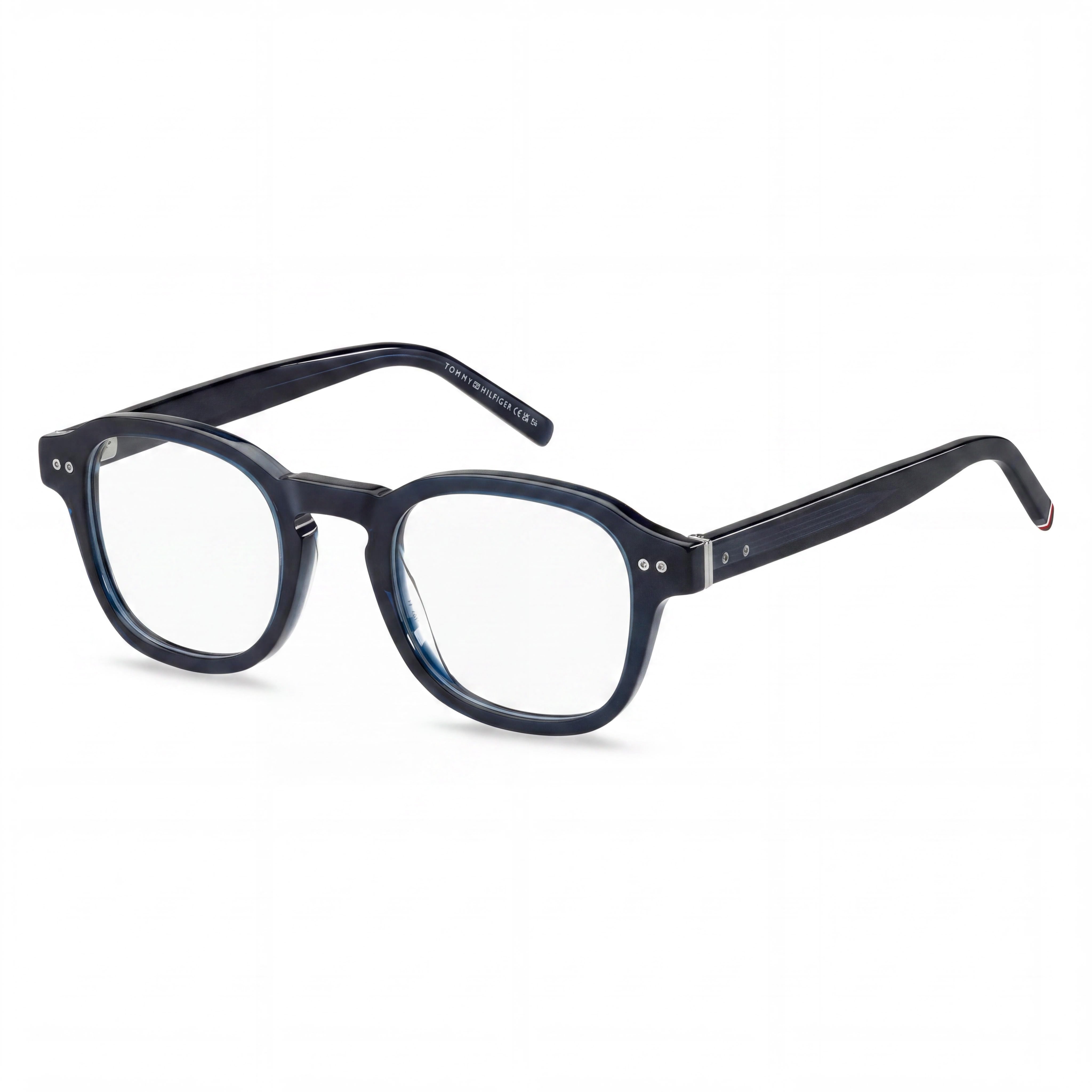 Gafas Tommy Hilfiger Modern Unisex, Montura de ECO ACETATO Azul Paladio, Lentes Azules, 48mm, Photo 1