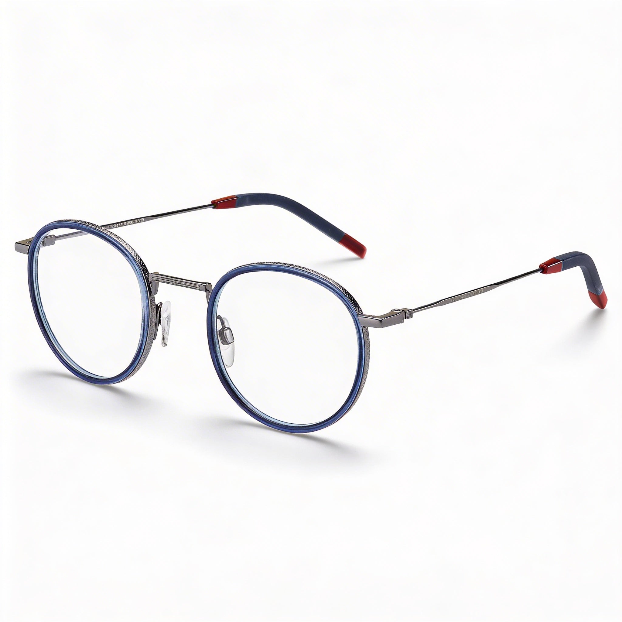 Tommy Hilfiger Th 1815 Men's Blue Metal Frame Optical Glasses with Blue Polycarbonate Lenses 49-24-150mm, Photo 1
