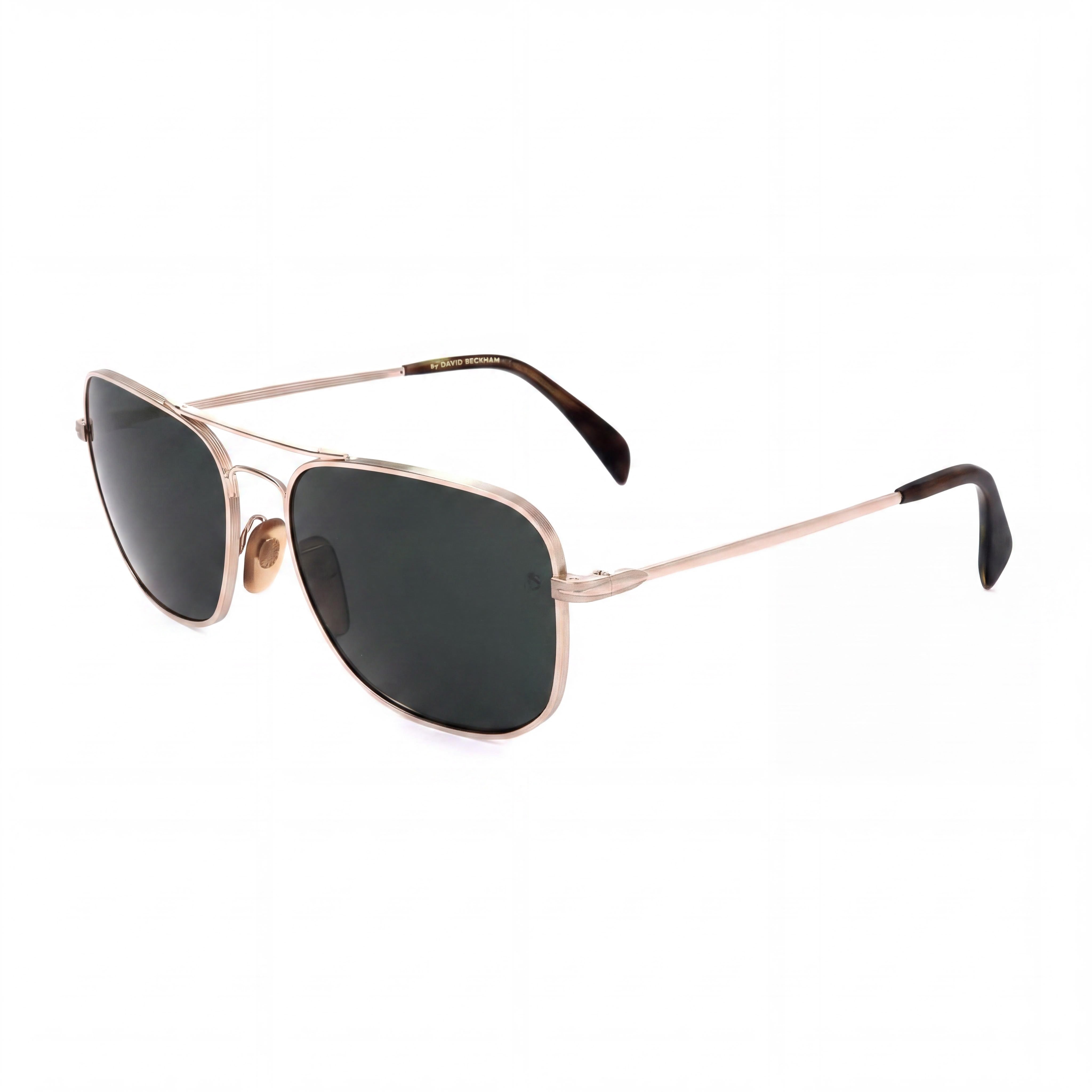 Gafas de sol David Beckham Db 1093/s unisex clásicas con montura dorada de acero inoxidable con protección UV de 59 mm, Photo 1
