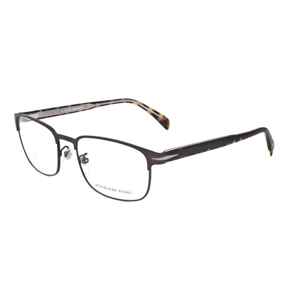 David Beckham Db 1066 Hombres Estilo Moderno Aleación de Acero Marrón Mate Montura de Rutenio Lentes Marrones 56mm
