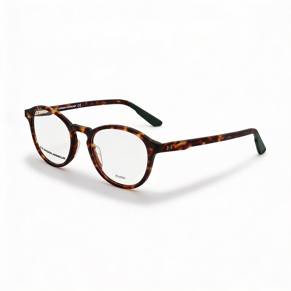 Under Armour Ua 5017/G Unisex Matte Havana Acetate Full Rim Oval Asian Fit Demo Lens Eyeglasses 50mm