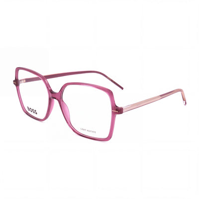 Hugo Boss Casual 1587 Women's Light Acetate Frame Clear Lens Glasses Size 55-15-140