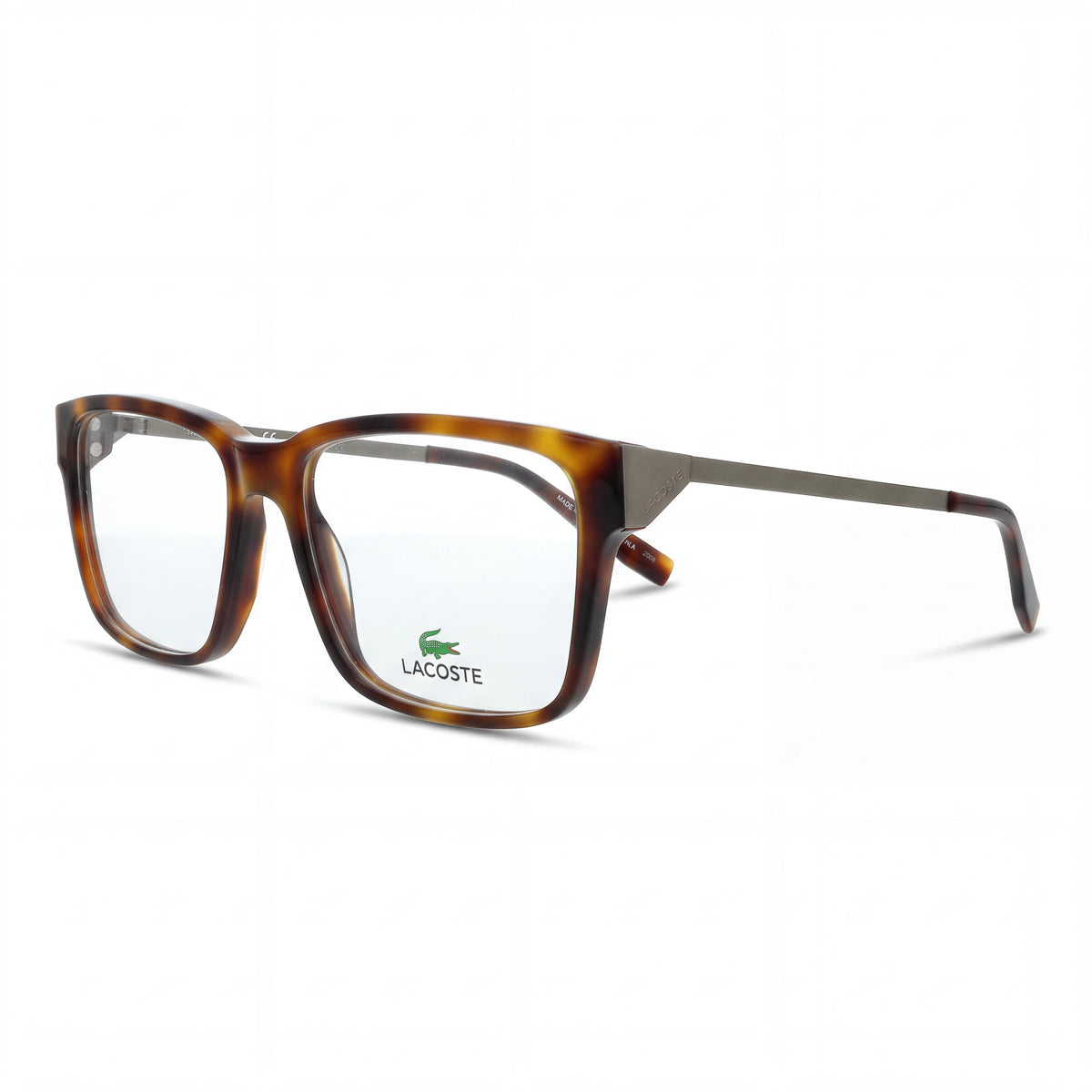 Lacoste L2867 214 Women's Eyeglasses featuring Havana Plastic Full Rim Rectangle Frame, 54mm Lens Width, Photo 1