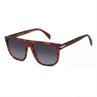 David Beckham Db 7111/S Women's Dark Grey Shaded Square Acetate Eyewear 56mm