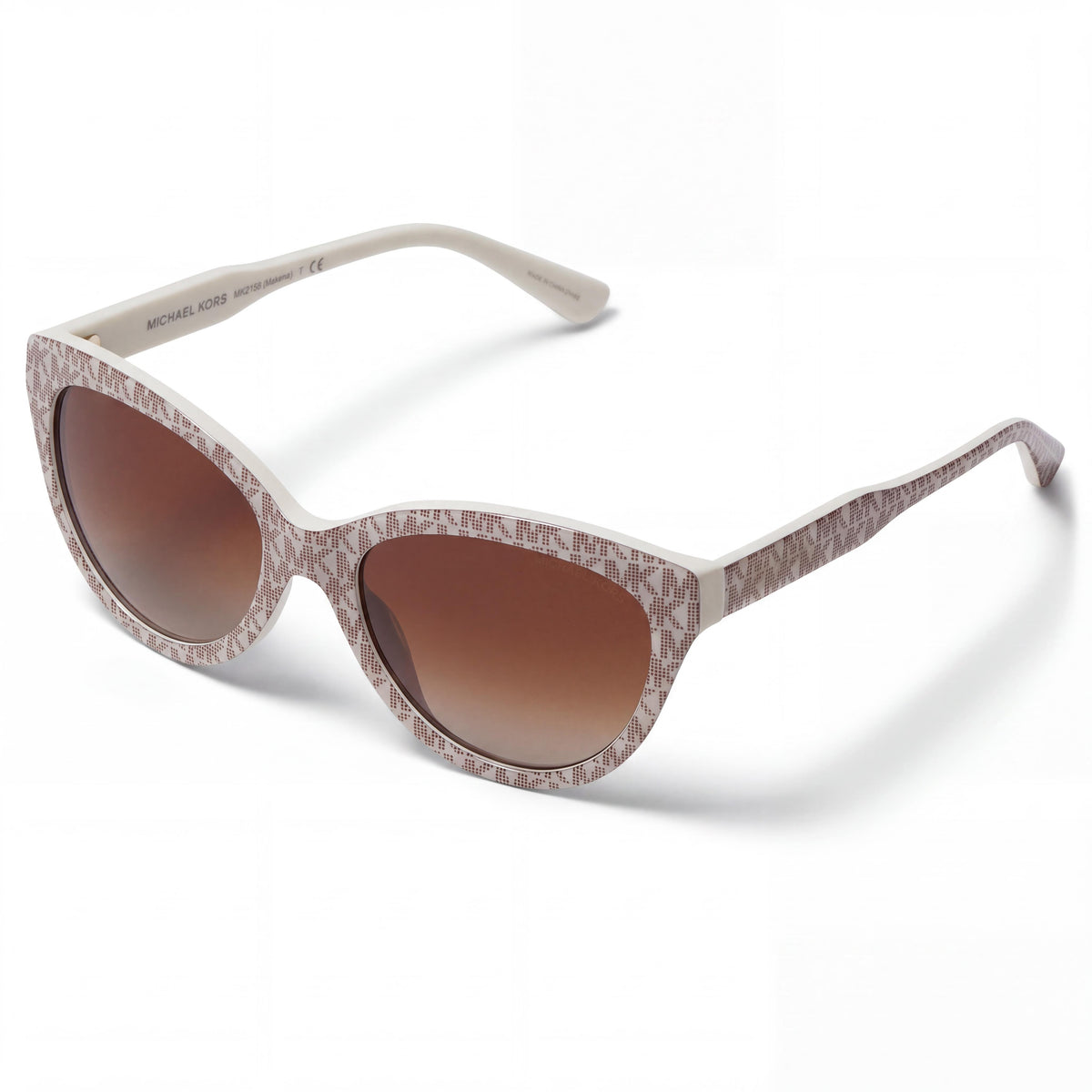 Michael Kors 2158 Makena Women's Brown Acetate Frame Cat-Eye Sunglasses 55mm, Photo 1