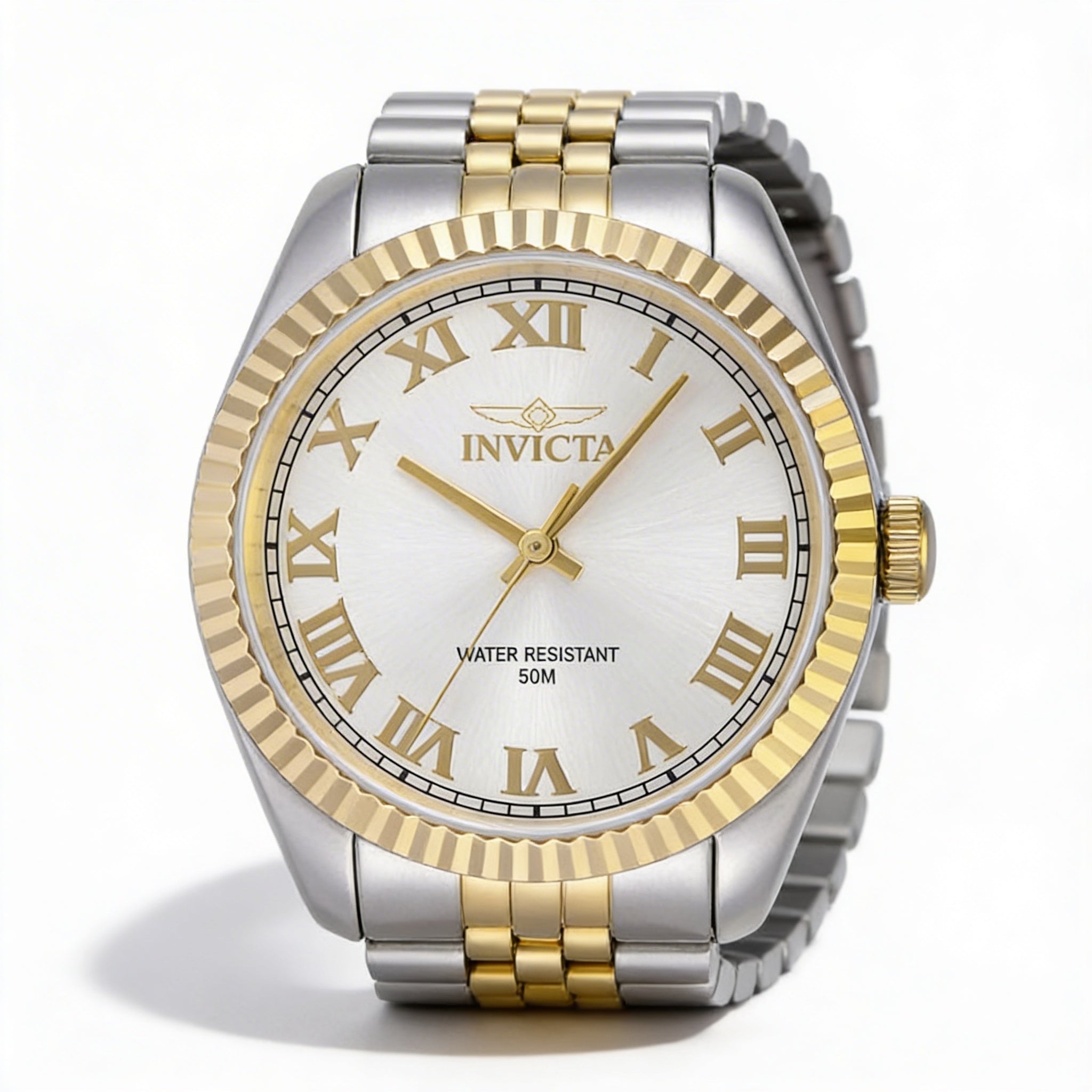 Reloj de cuarzo unisex Invicta Specialty 47414 de acero inoxidable y esfera plateada de 36 mm, Photo 1