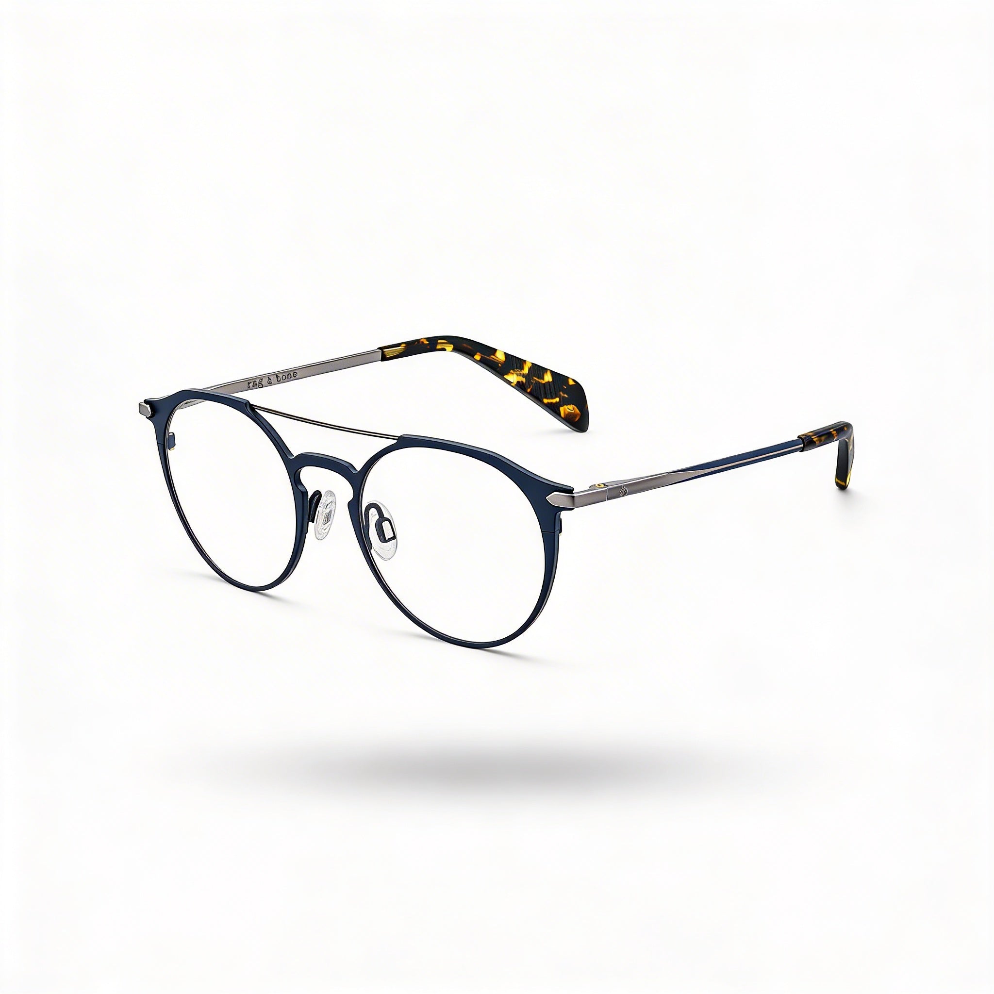 Gafas de sol Rag & Bone Rnb 7013 para mujer, de titanio azul mate, sin policarbonato, talla 50 mm, Photo 1