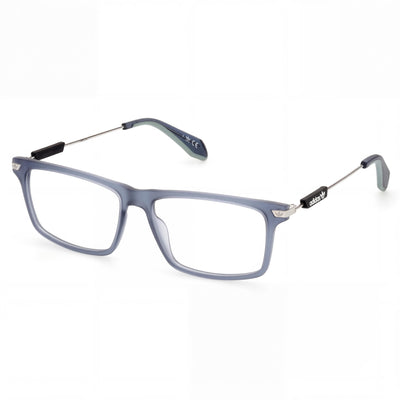Gafas ópticas Adidas casuales para hombre, con montura inyectada en azul mate y lentes de demostración transparentes, listas para graduar, talla 54