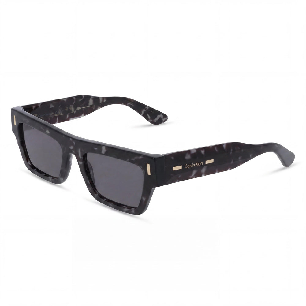 Calvin Klein CK25510S Unisex Acetate Non-Polarized Sunglasses Havana Grey Solid Smoke 52-20