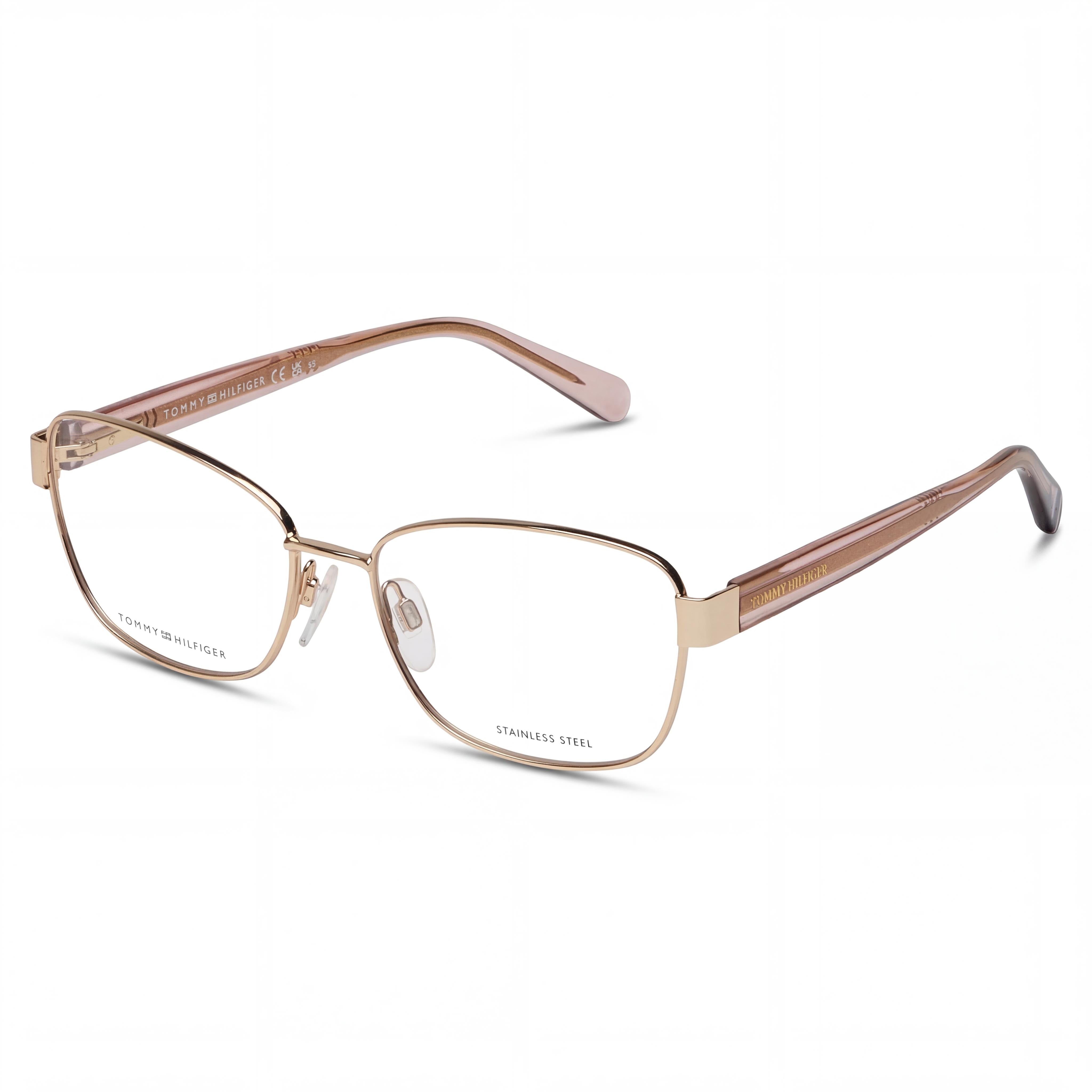 Gafas de Sol Tommy Hilfiger Modern para Mujer, Multicolor, de Aleación de Acero, Sin Polarizar, con Lentes de Policarbonato Dorado de 56mm, Photo 1