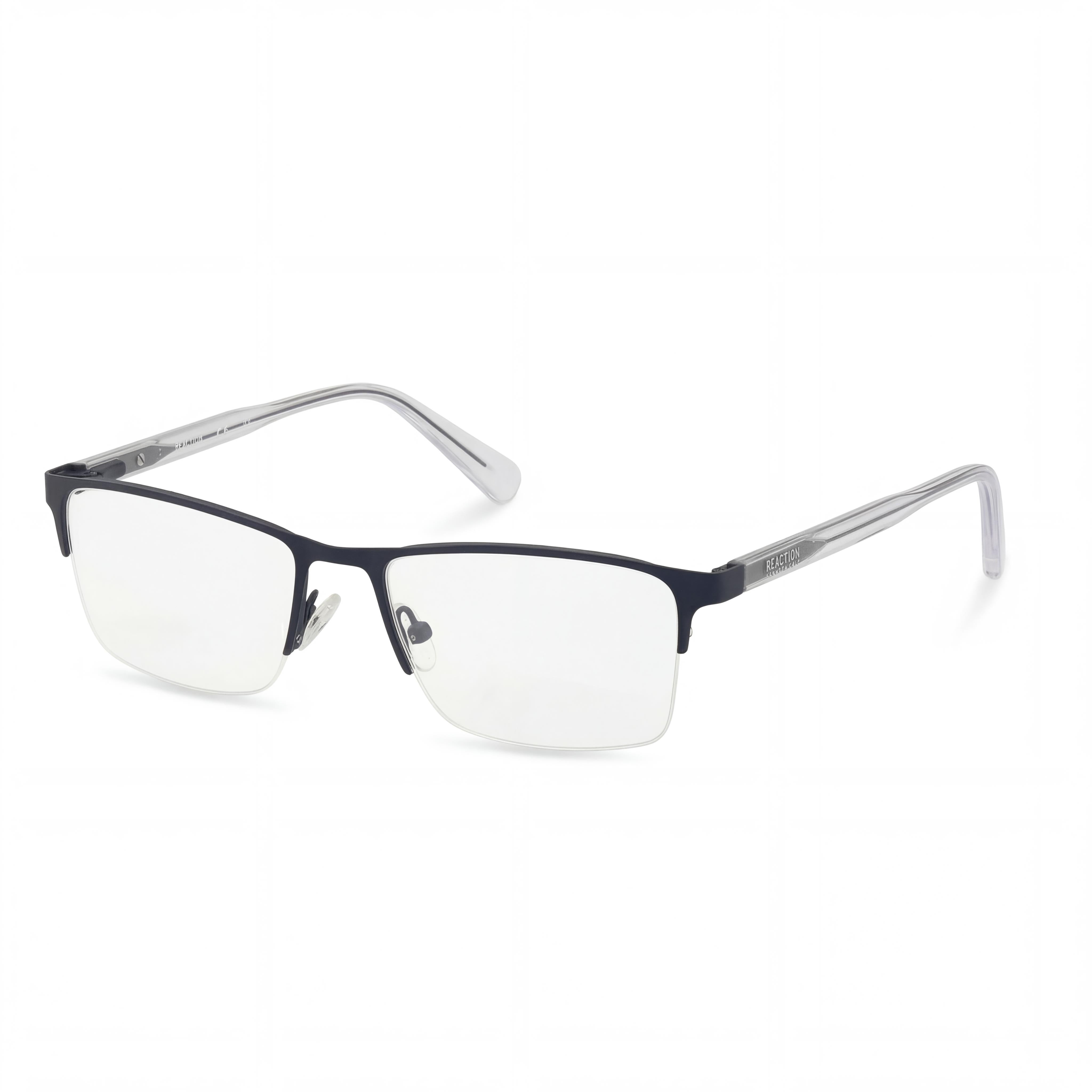 Kenneth Cole REACTION Rn50004 Unisex Matte Blue Non- Polycarbonate Eyewear with 55-17-145 Size, Photo 1