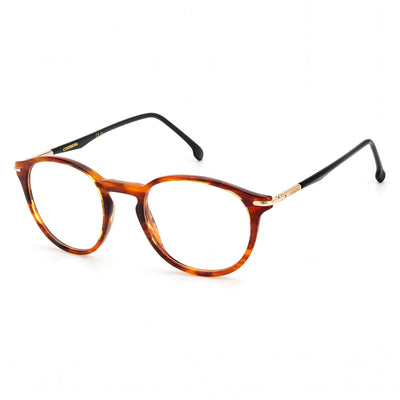 Monturas ópticas unisex Carrera 284 de acetato color cuerno marrón para lentes graduadas, tamaño 49 mm