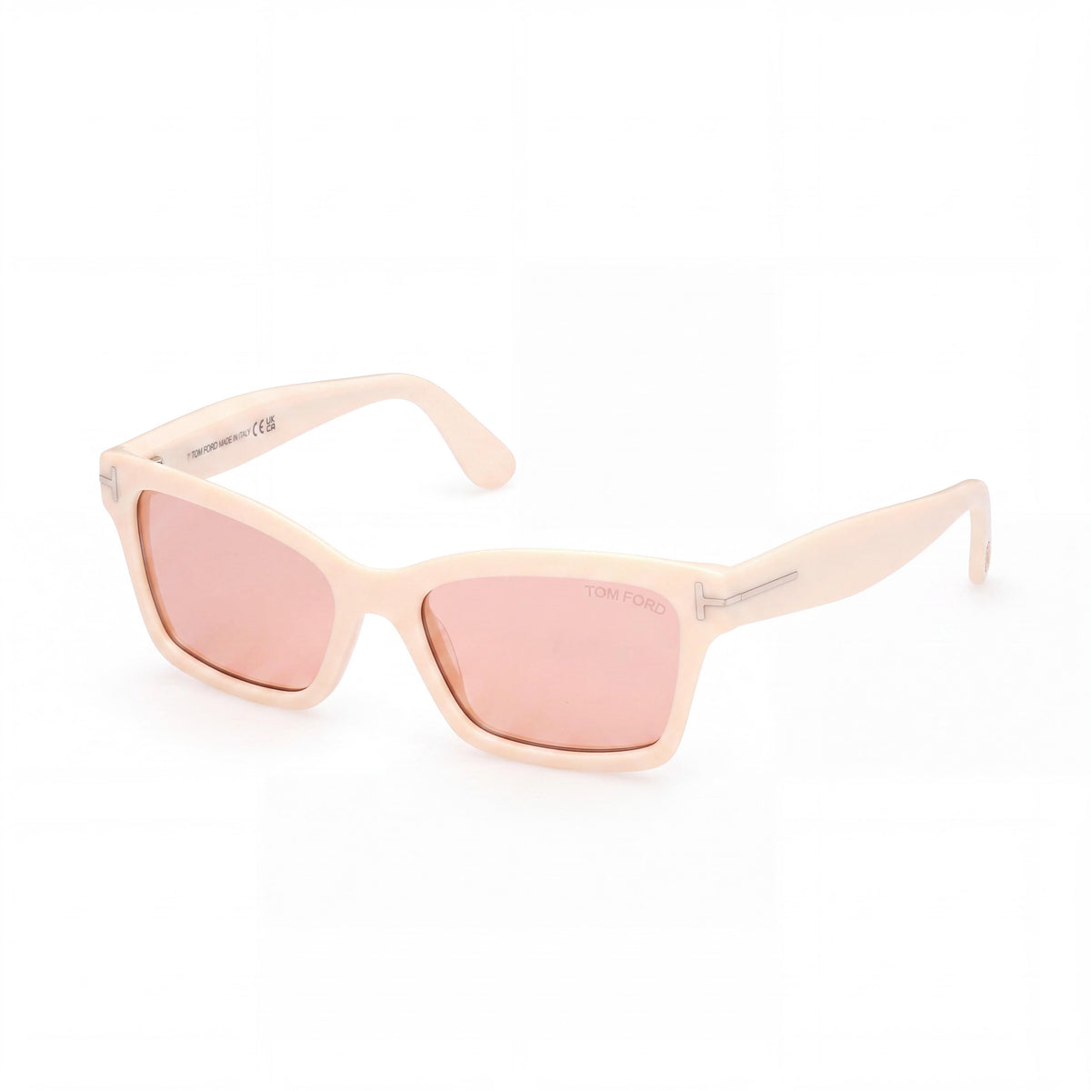 Tom Ford Mikel FT1085 Women's Multi-Coloured Acetate Sport Sunglasses with Violet Pink Mirror Non-Polarized Lenses 54mm, Photo 1