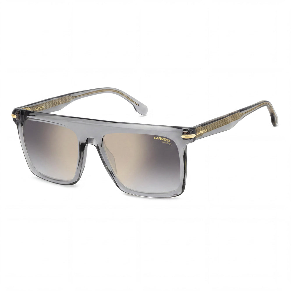 Carrera CARRERA 359/S Gafas de Sol de Acetato Gris para Mujer con Cristales Grises Degradados con Efecto Espejo Dorado 56mm