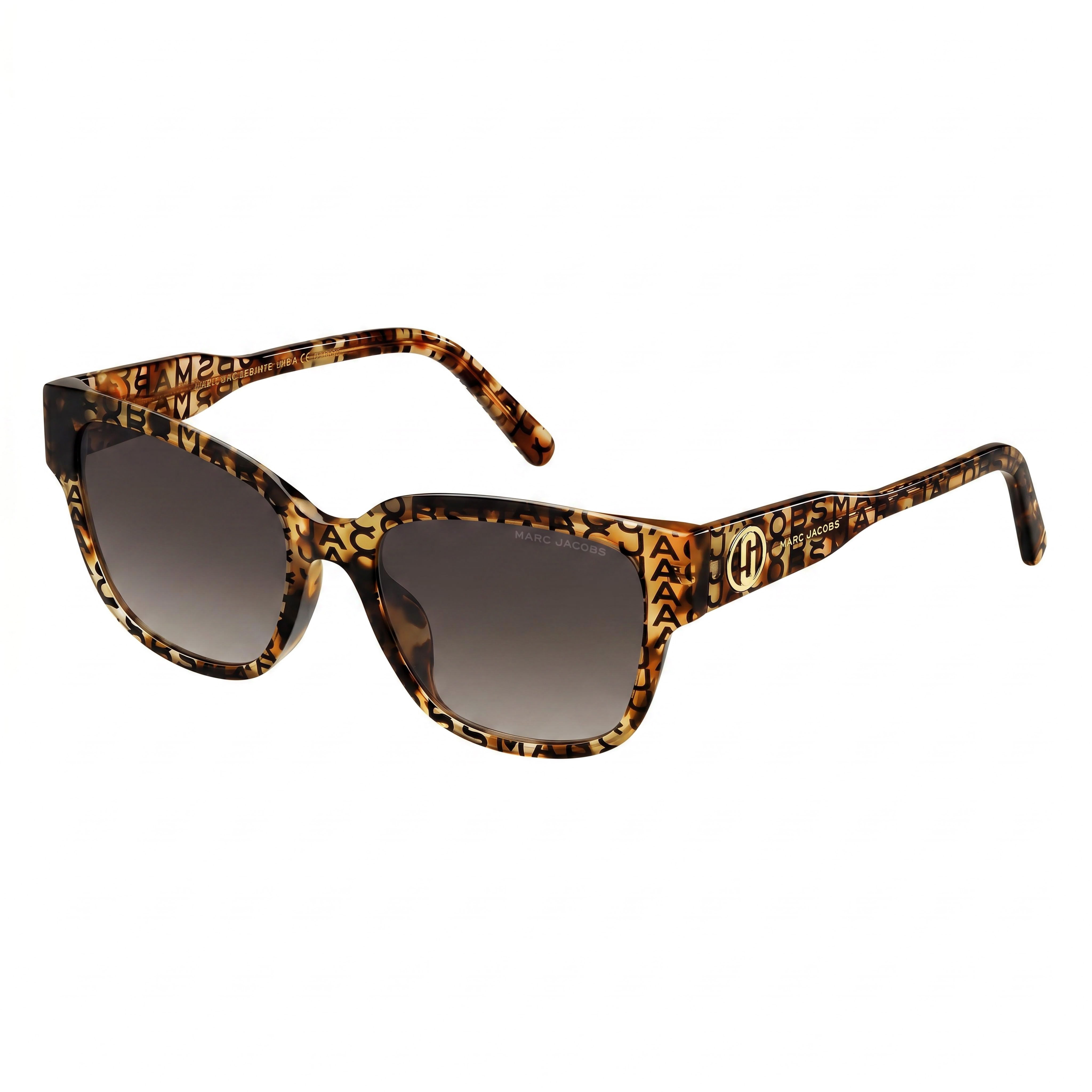 Marc Jacobs Women's Casual Acetate Pattern Havana Frame Brown Shaded Lens Sunglasses 54-18-145, Photo 1