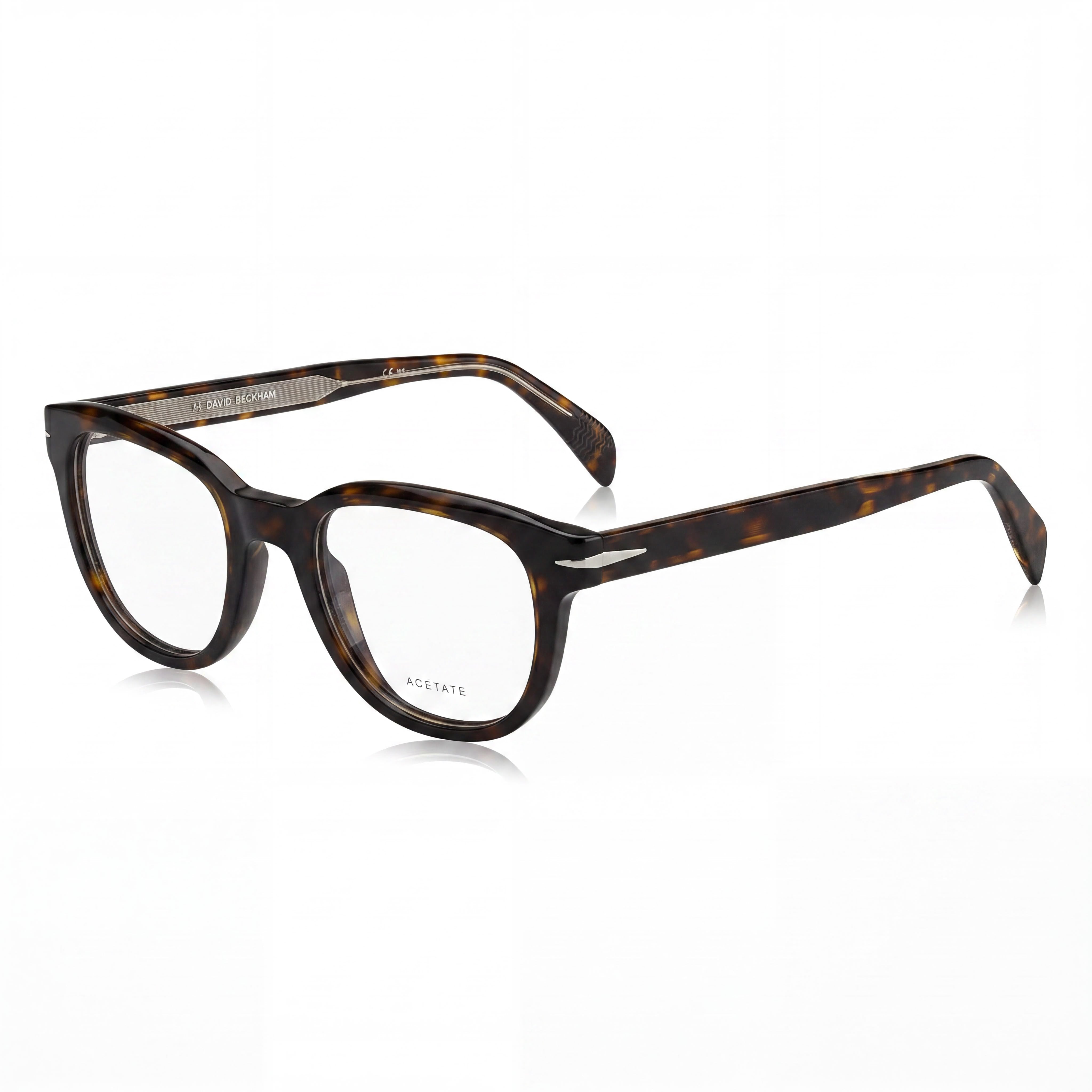 David Beckham Db 7097 Unisex Acetate Frame Eyewear in Dark Tortoise with Havana Lenses (Lens Width: 50mm), Photo 1