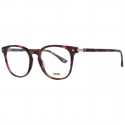 Gafas BMW casuales para hombre, redondas, plástico Havana rubio, lentes transparentes, 52-19-145mm