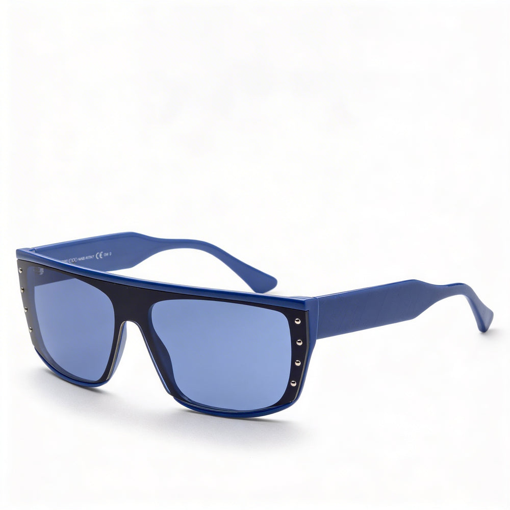 Jimmy Choo RYLAN/S Casual Browline Unisex Sunglasses, Blue Cellulose Frame, UV Protection, 99mm