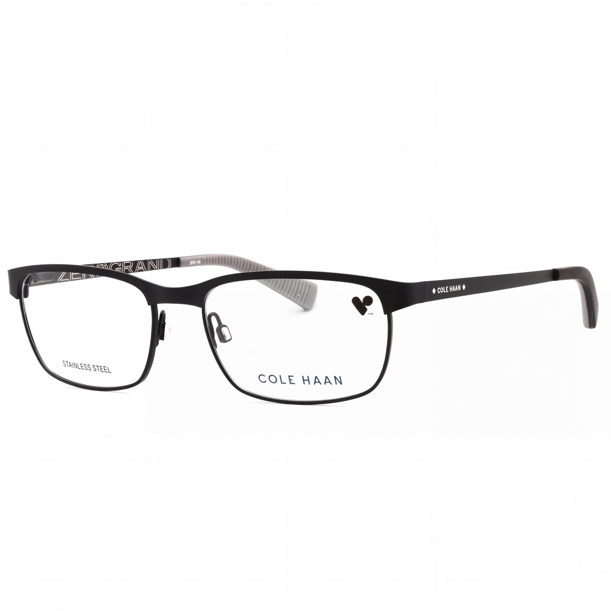 Cole Haan Ch4022 Ch 4022 Men's Metal Matte Black 54mm Eyeglasses, Photo 1