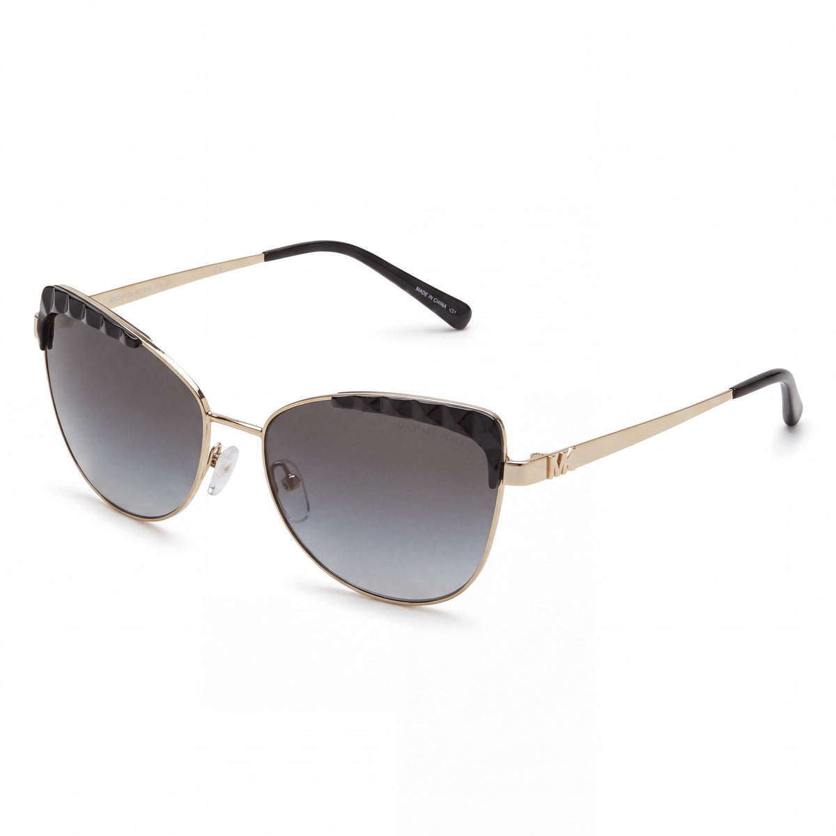 Gafas de sol Michael Kors para mujer, estilo ojo de gato, con montura de acetato, lentes polarizadas degradadas en gris oscuro, 56-16-140, Photo 1
