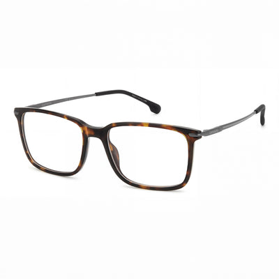 Gafas de vista Carrera 8897 cuadradas de acetato claro color Habana para hombre, 55-17-140