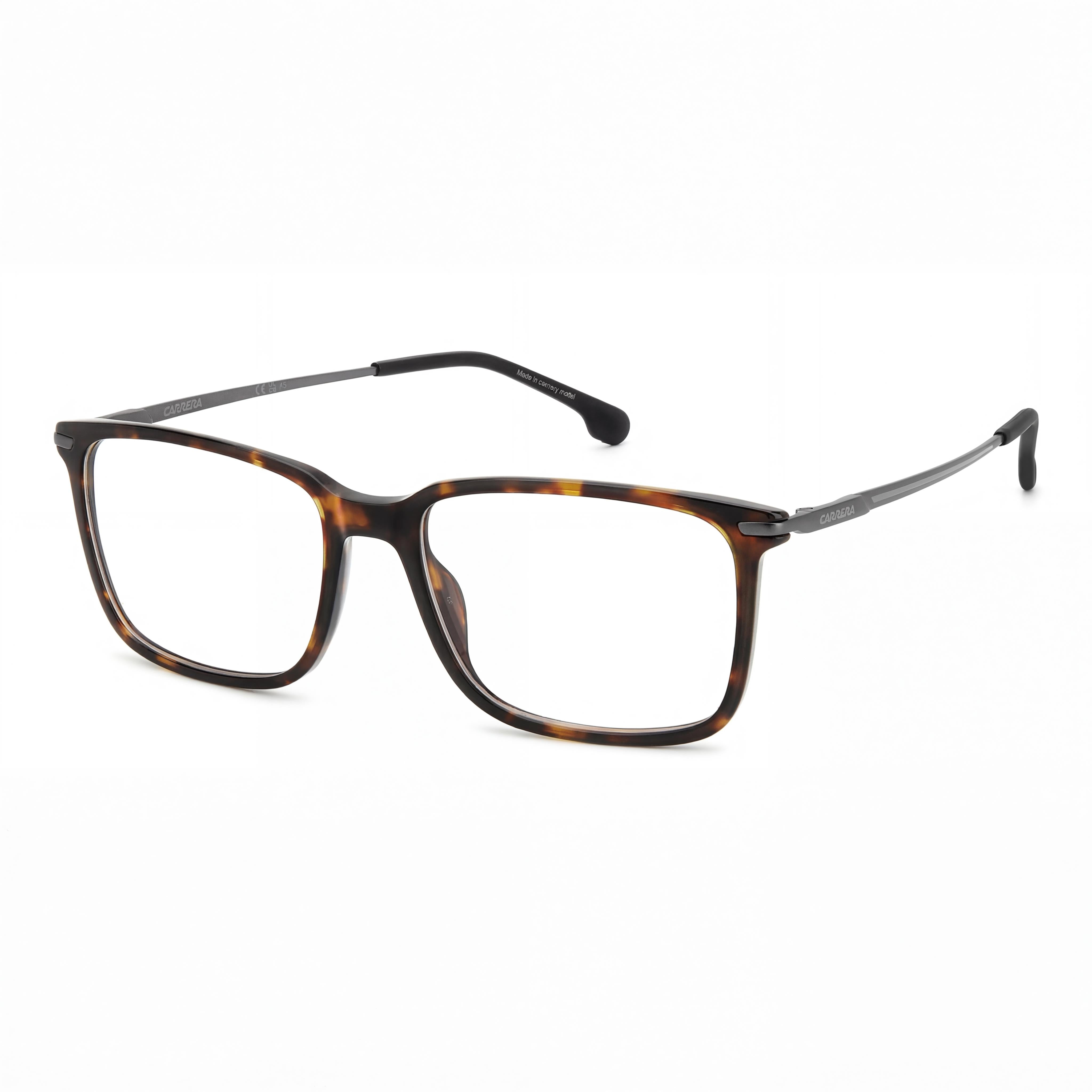 Carrera Men's CARRERA 8897 Square Light Acetate Havana Demo Clear Eyeglasses 55-17-140, Photo 1