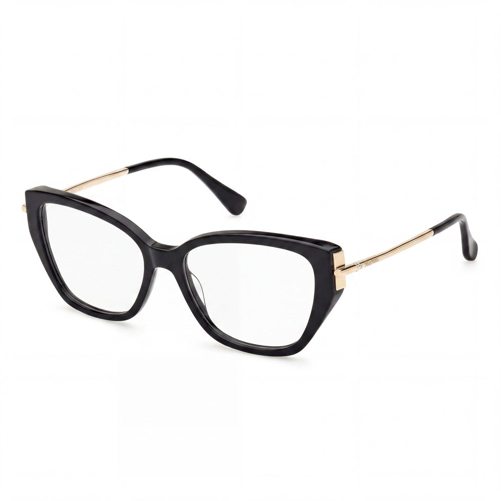 Gafas de sol MaxMara Mm5117 para mujer, de plástico negro, montura dorada pálida, 55 mm