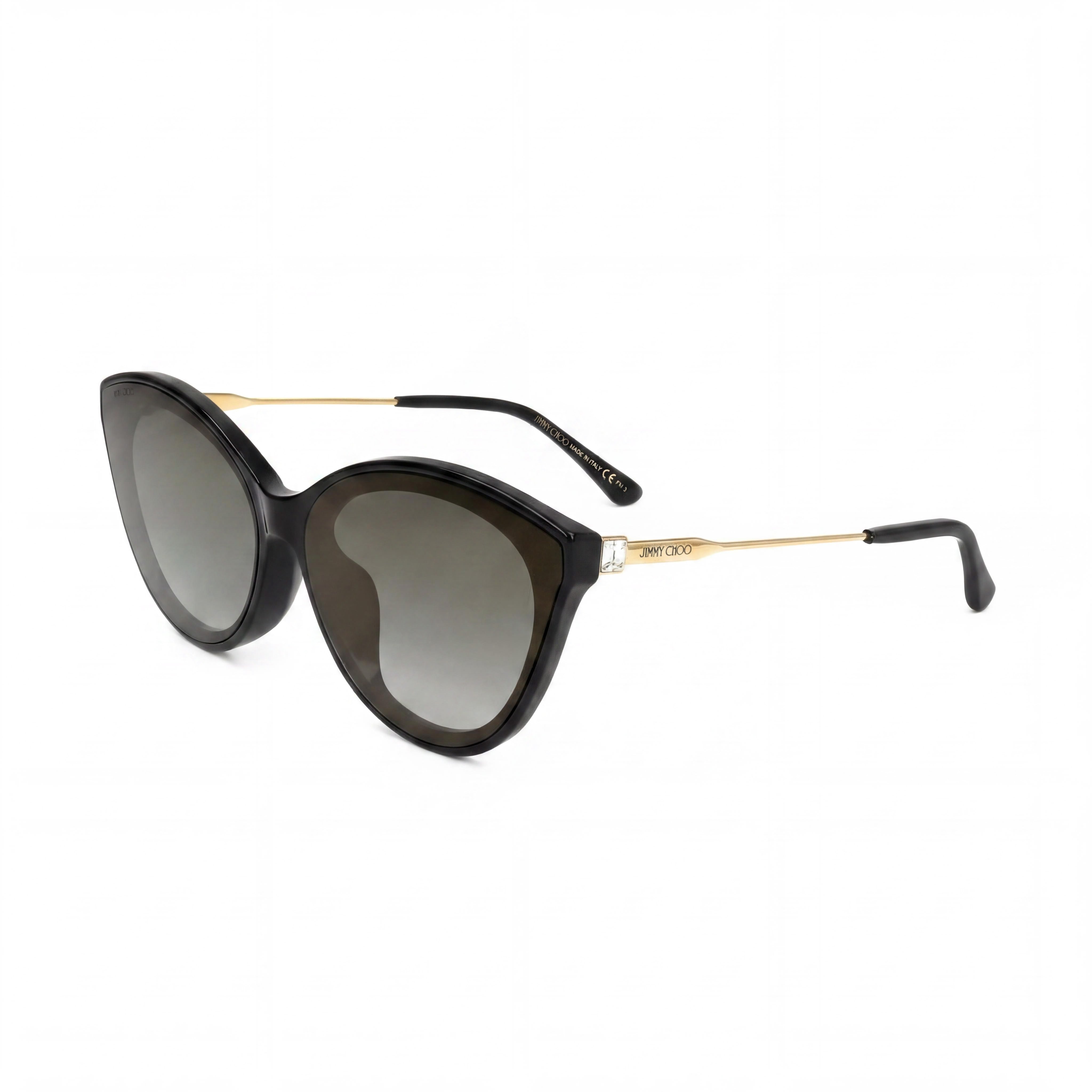 Jimmy Choo Vic/F/Sk Black Cat Eye Sunglasses for Women, 64mm, Photo 1