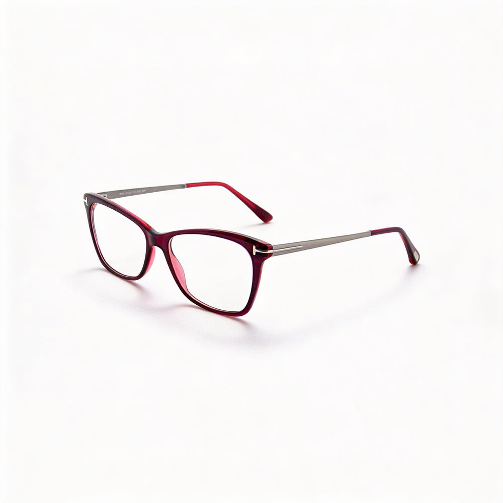 Tom Ford Modern Women's Pink Plastic Square Eyeglasses 52mm Lens Width, 15mm Bridge Width, 140mm Temple Length