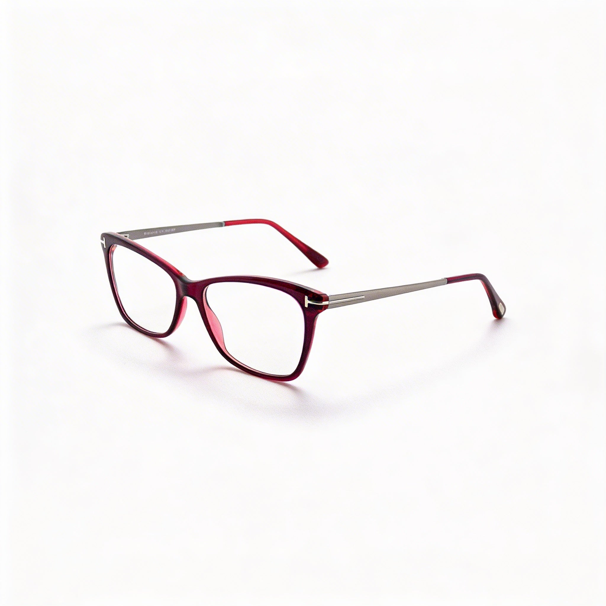Gafas de sol cuadradas de plástico rosa Tom Ford para mujer, ancho de lente de 52 mm, ancho de puente de 15 mm, largo de patilla de 140 mm, Photo 1