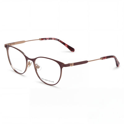 Gafas de sol Kate Spade New York Lida/G para mujer, polarizadas, de acero inoxidable, color oro rosa y policarbonato rojo, 50 mm