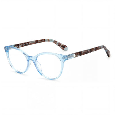 kate spade new york Monturas de gafas ópticas de acetato azul para mujer con lentes de policarbonato 50-17-140mm