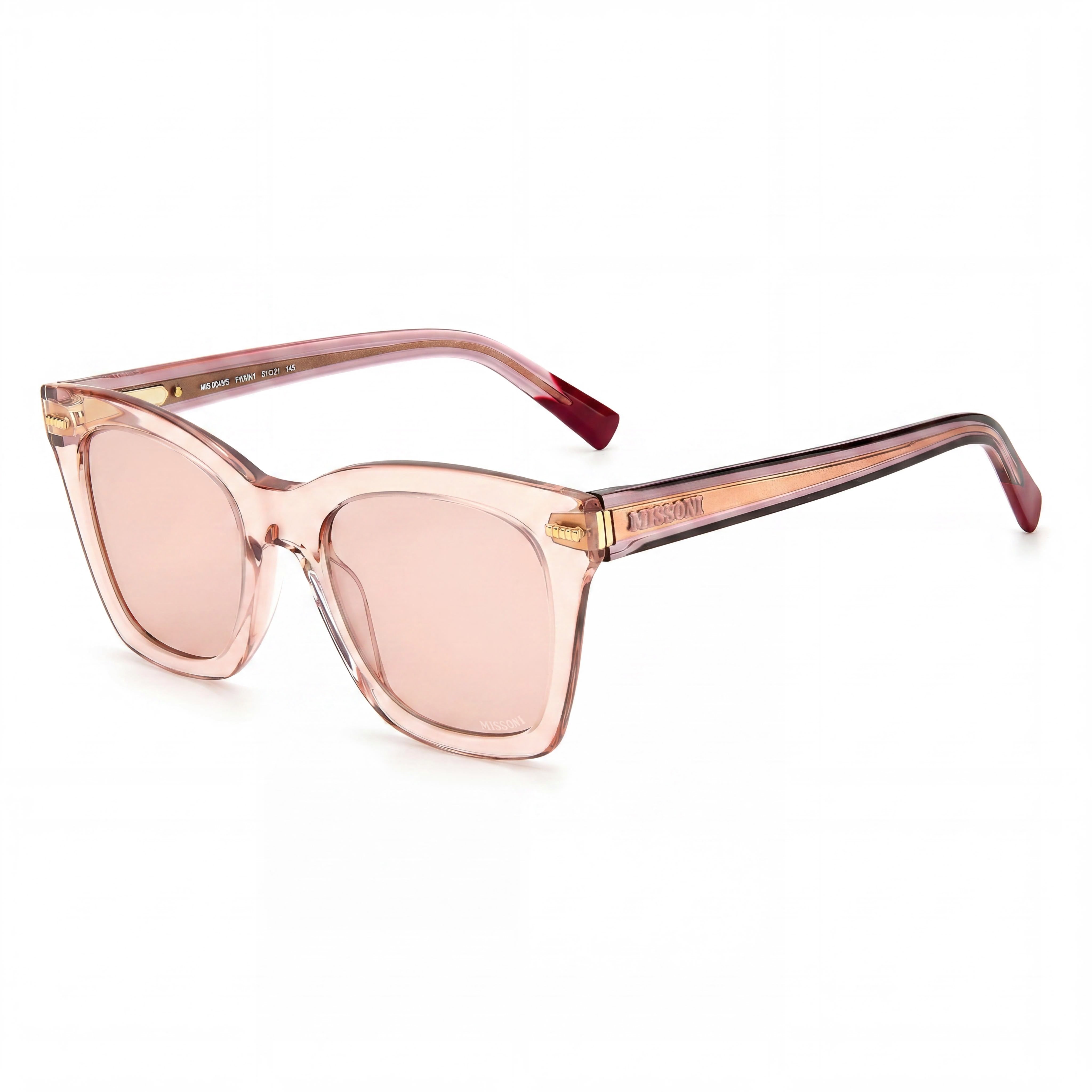 M Missoni Classic Women's Nude Brown Acetate Sunglasses 51, Photo 1