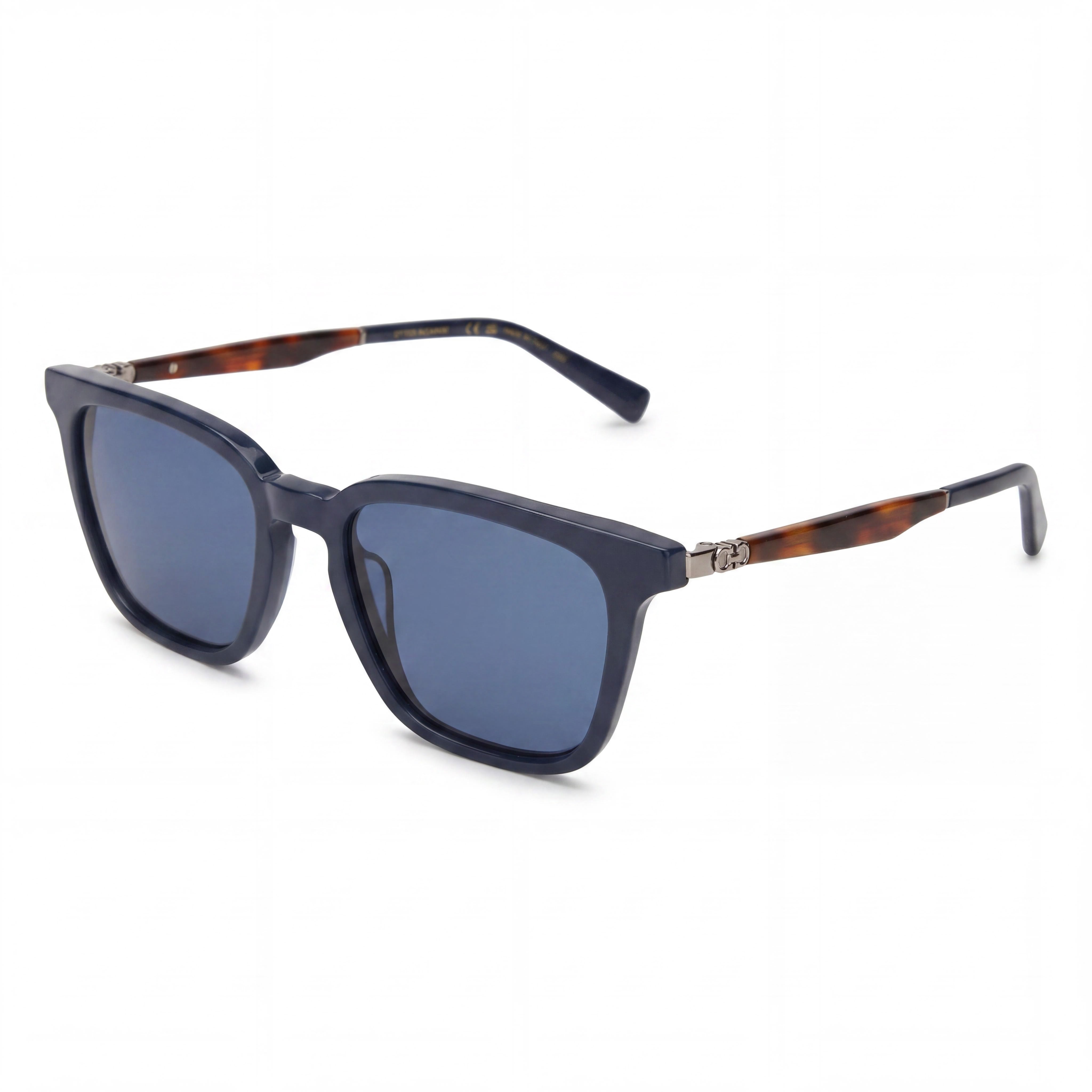 Salvatore Ferragamo Sf1100s Unisex Plastic Frame Polycarbonate Lens UV Protection Sunglasses Blue Navy 52mm, Photo 1