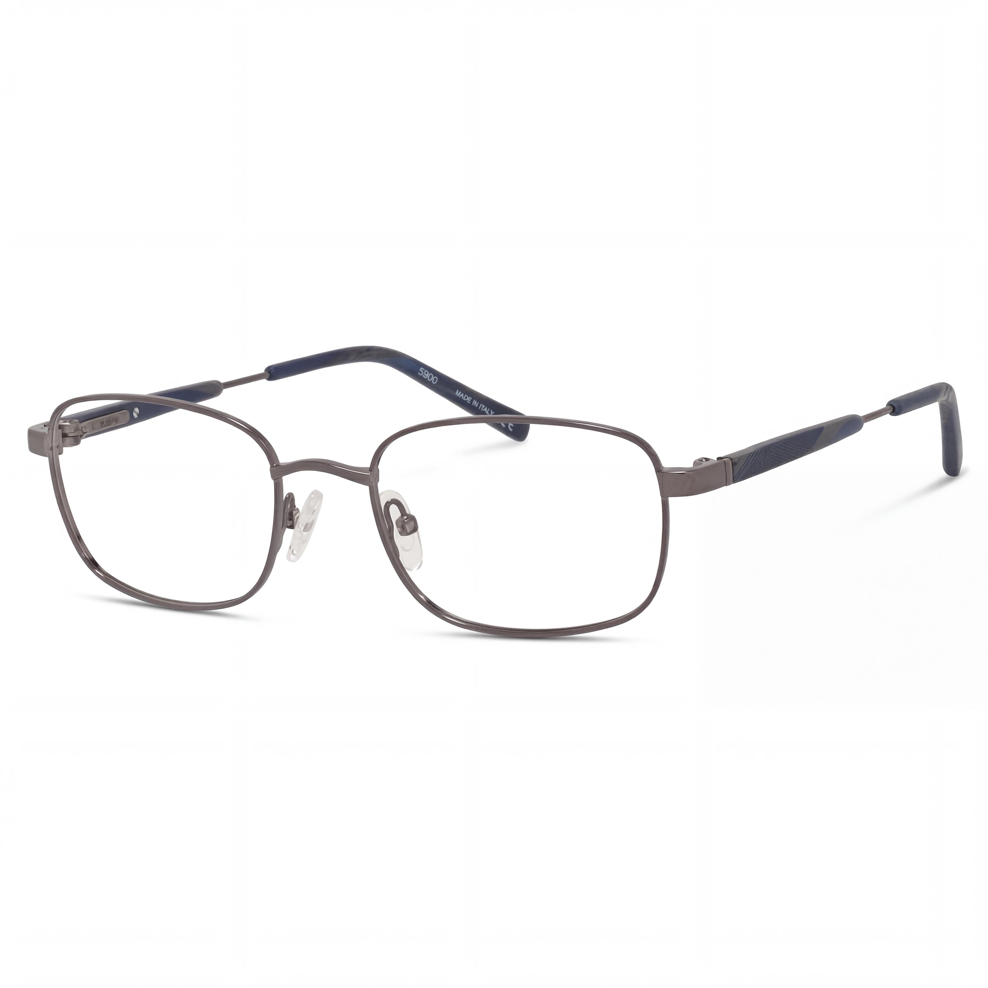 ELASTA E 7221 Hombre Gris Metal Micas Transparentes 51mm, Photo 1