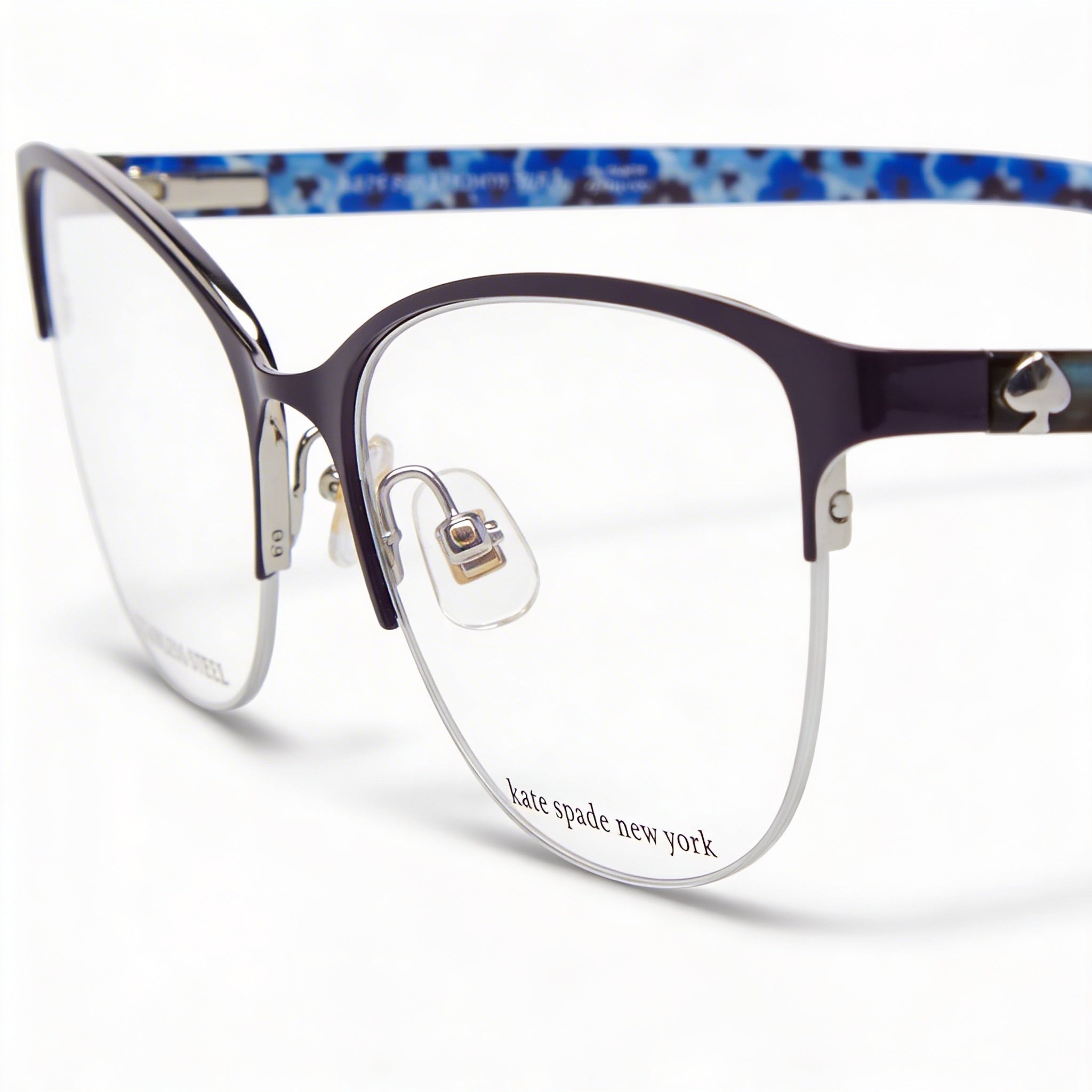 kate spade new york ADALINA Women's Metal Plateado Flowers Frame Silver Lens 53mm, Photo 2