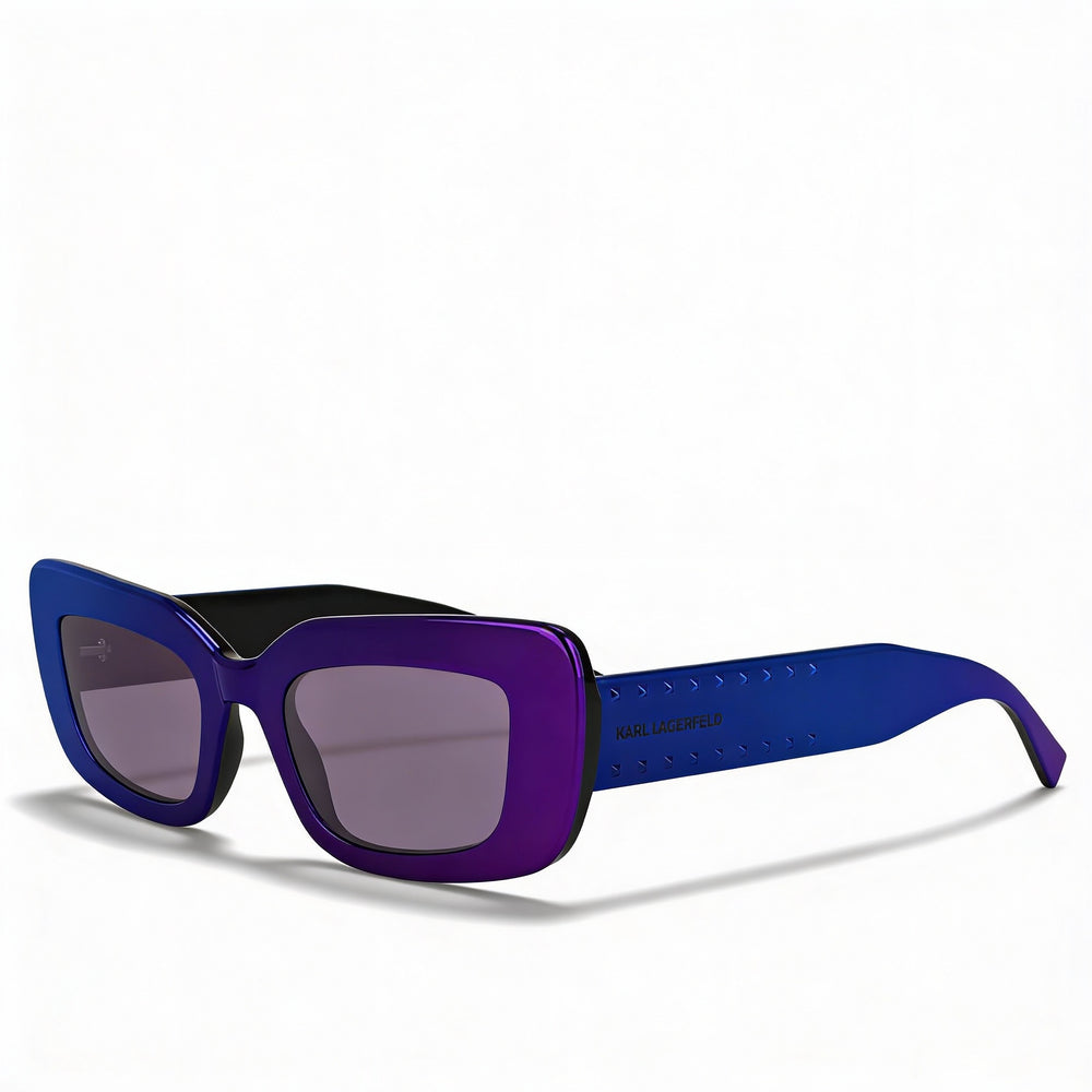 Gafas de sol Karl Lagerfeld KL6164S para mujer, con montura de plástico morado, protección UV, no polarizadas, 50 mm
